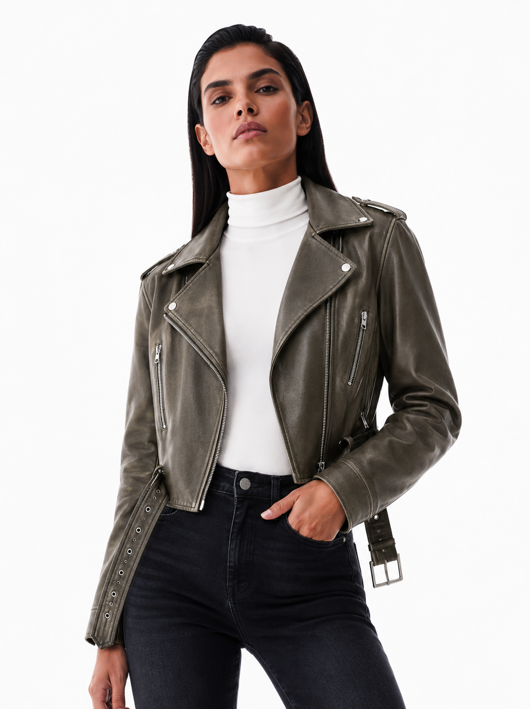 Jaqueta biker Monaco