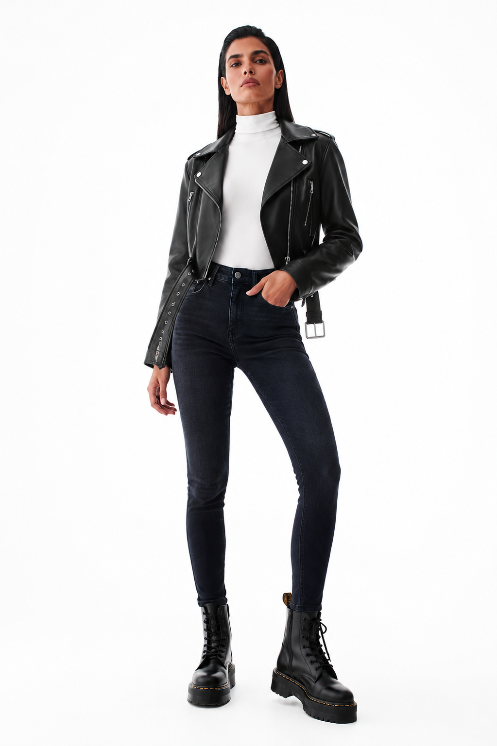 Jaqueta biker Monaco
