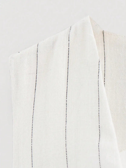 Colete Risca de Giz Branco