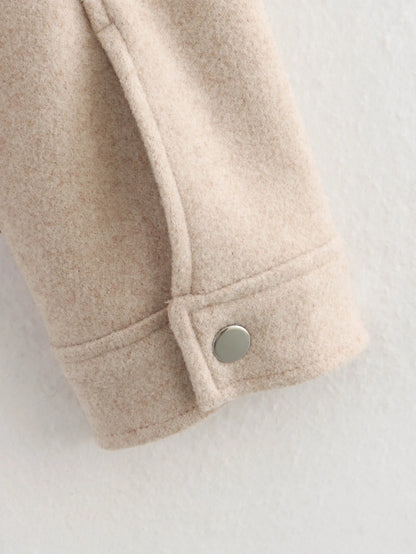 Jaqueta Feminina Elegance Zíper e Bolsos