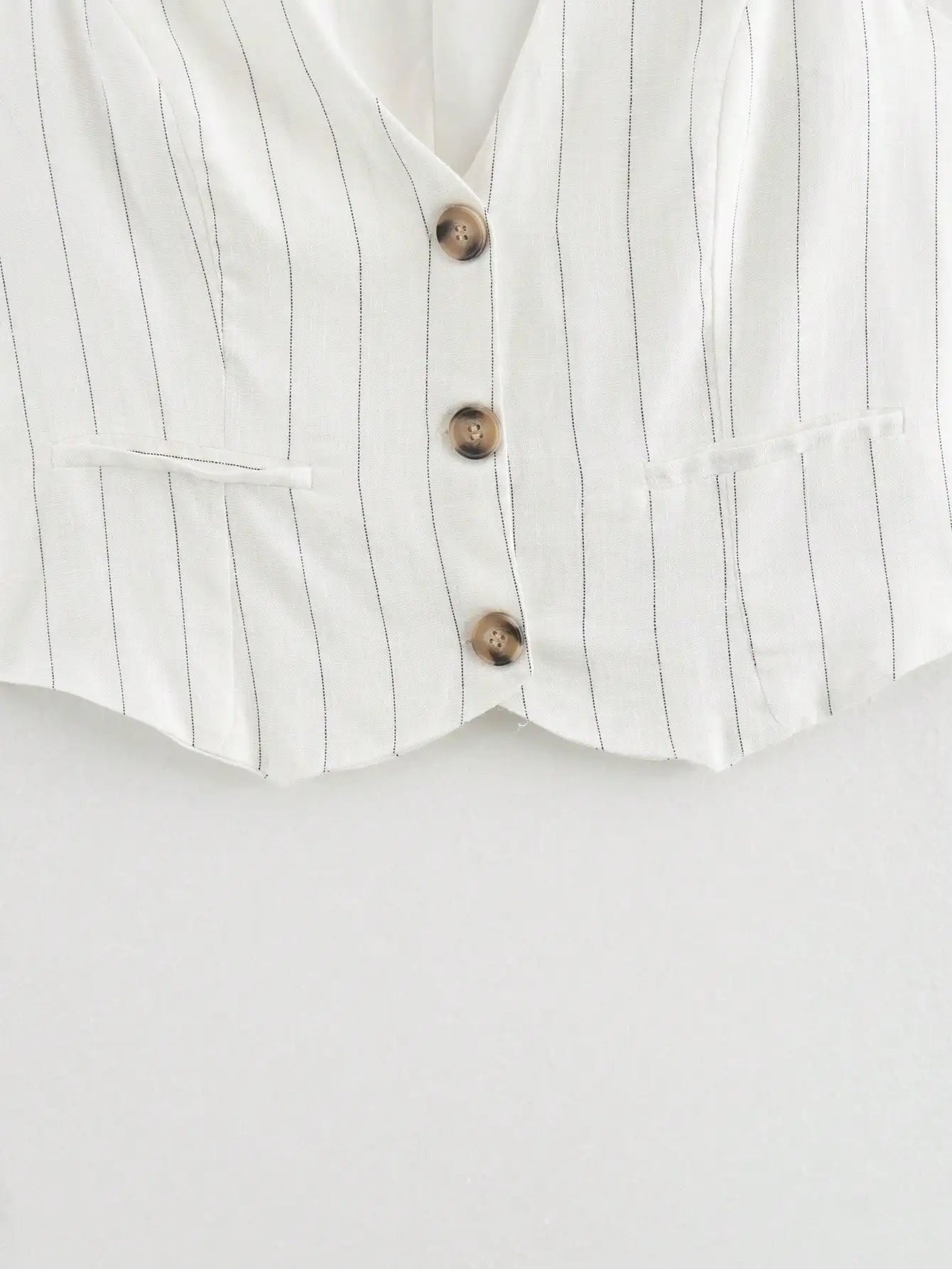 Colete Risca de Giz Branco