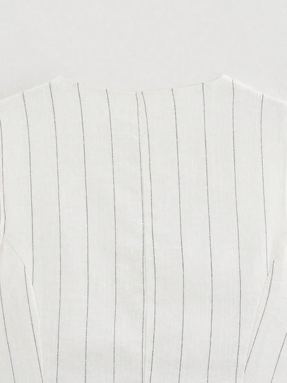 Colete Risca de Giz Branco