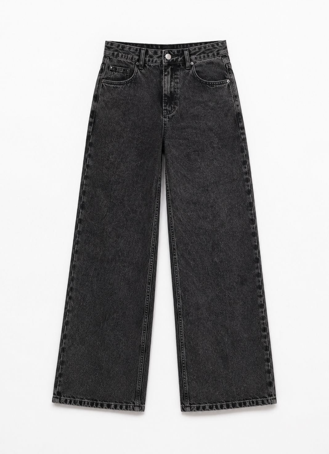 Calça Jeans Wide Leg Cintura Alta